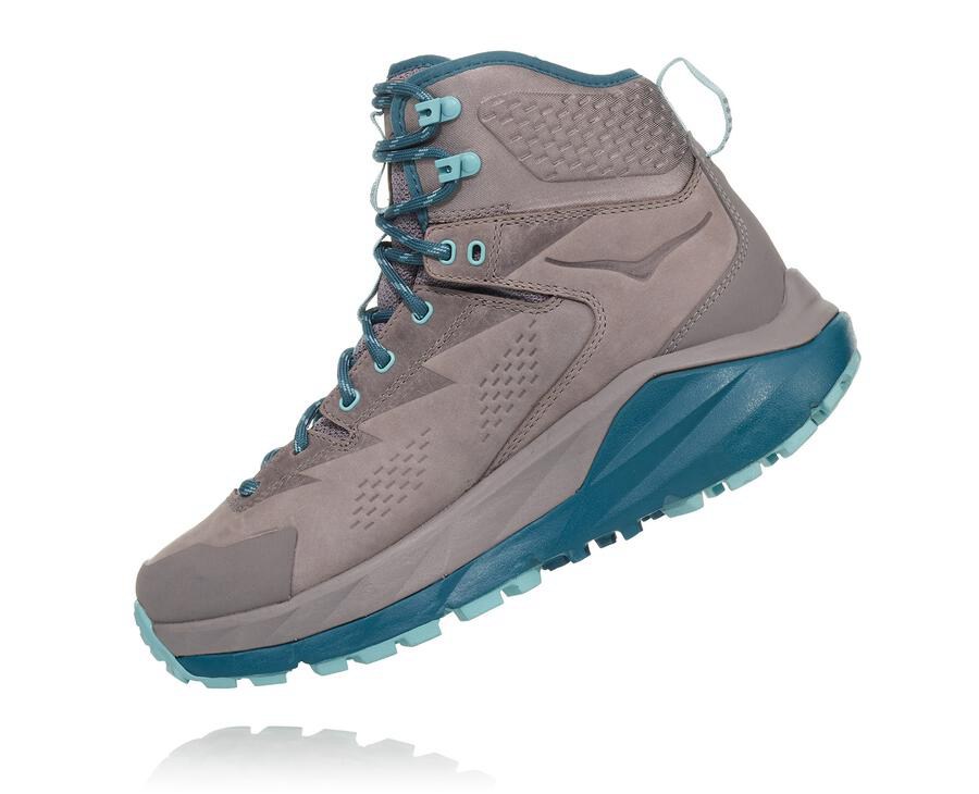 Hiking Boots Womens - Hoka One One Kaha GORE-TEX - Grey - WTBKYNU-84